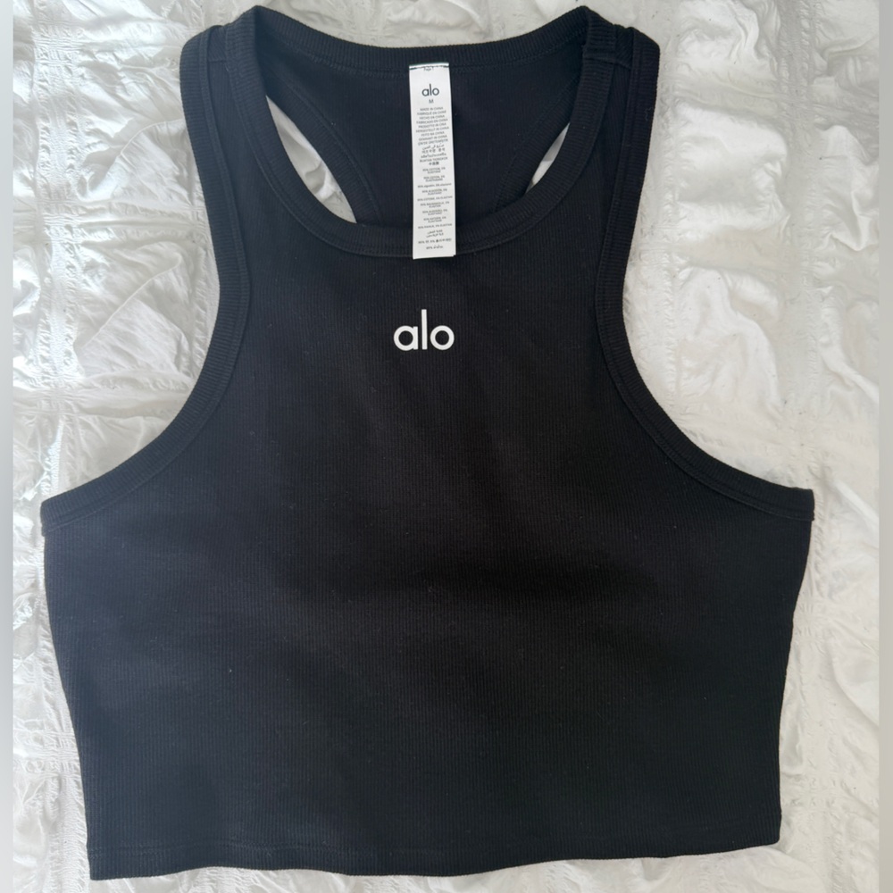 ALO Yoga Black Crop Top